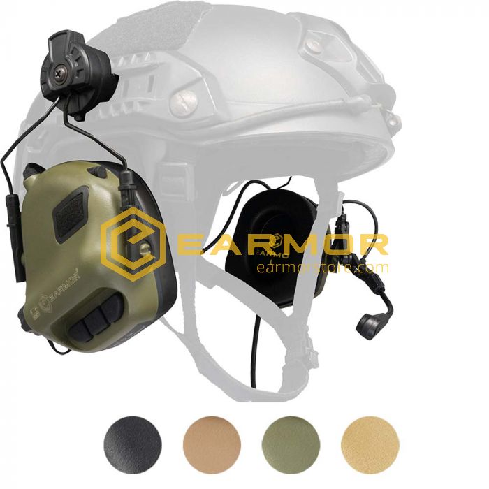Details about   Tactical Communications M32H Pickup Noise head-mounted Headset 