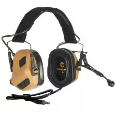 EARMOR M32 PLUS Military Tactical Hearing Protection with Communication Coyote-M32-CB-PLUS-USA