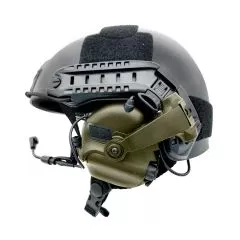 EARMOR M32X Tactical Headset with Microphone | ARC Helmet Adapters BK-M32X-FG-US