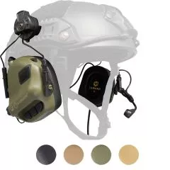 EARMOR M32H Tactical Noise Canceling Headset With Helmet Adapters ARC, M-LOK, EXFIL-Earmor M32H US