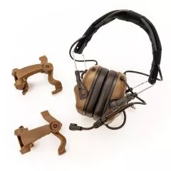 EARMOR M32X Tactical Headset with Microphone | ARC Helmet Adapters CB-M32X-CB-US